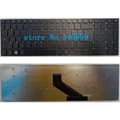 New AZERTY French Keyboard For Gateway NV55S22U NV55S38U NV57H NV57H45U Black No Frame