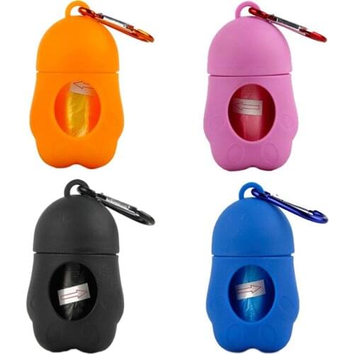 New portable penguin water machine dog poop bag shape retainer dog running pet supplies bags outdoor for a walk