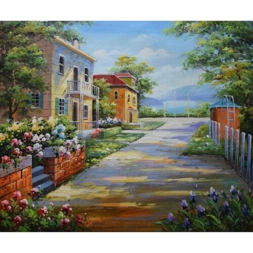 HandPainted European style Oil Painting On Canvas Mediterranean Sea Seascape Oil Canvas Painting Wall Art Picture forLiving Room