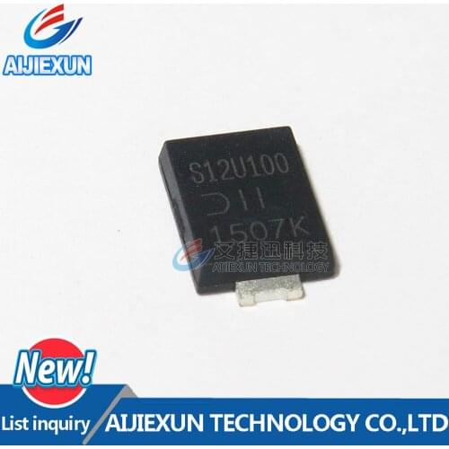 10PC SBR12U100P5Q-13 SBR12U100P5Q S12U100 PowerDI5 Diode Super Barrier Rectifier 100V 12A Automotive 3-Pin 100% New and original