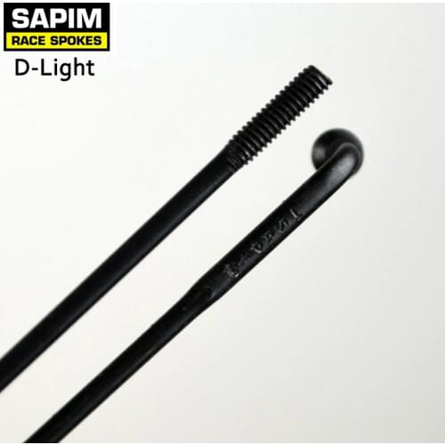Sapim D-Light Spokes Double Butted Round spoke 14G J-Hook 2.0-1.65-2.0mm