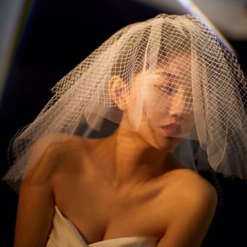 Tulle Wedding Dress Veils Fluffy Mesh Multi Layer Bridal Hair Veil Comb Bride Fairy Marriage Accessories