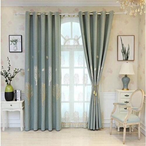 2021 New Style Cotton and Linen Jacquard Curtain Fabric Bedroom Living Room Modern Shading Light Luxury Curtain Fabric