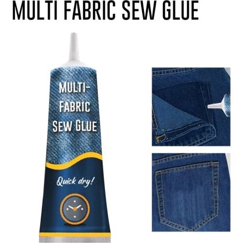 Stitch Liquid Multi-use Fabric Adhere Fast Tack Dry Sew Glue Jeans Clothing Leather Sewing Solution Repairing Tool JS22