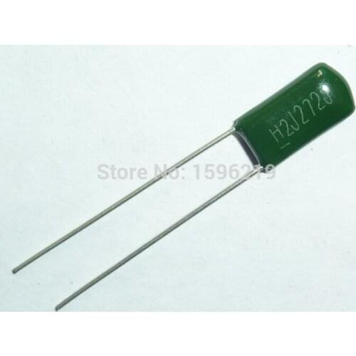 10pcs Mylar Film Capacitor 630V 2J272J 2700pF 2.7nF 2J272 5% Polyester Film capacitor