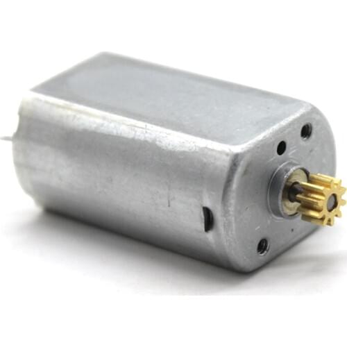 180 Copper Gear Motor 0.5-modulus 10-gear High Speed DC 6V Motor 21000 RPM Shaft Diameter: 2mm DIY Model Toy Car Boat Motor Part