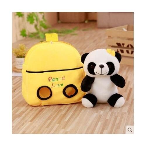 25cm schoolbag NKindergarten pupils Panda childrens cartoon cute backpack good quality Holiday christmas birthday Gift