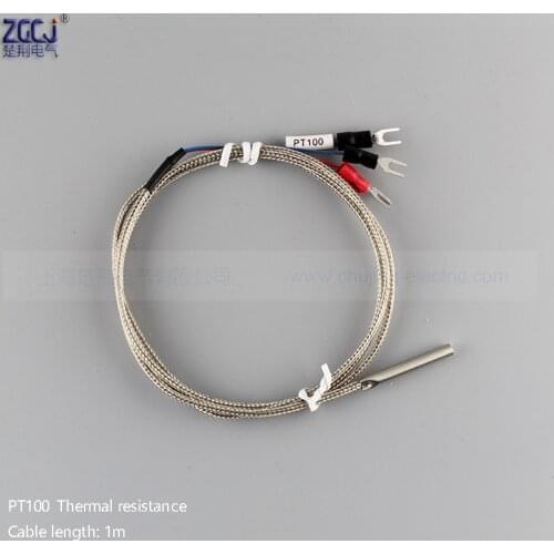 PT100 temperature sensor -50~300 degrees Mini PT100 Thermal resistance with mini probe 3 wires (cable length 1 meter)