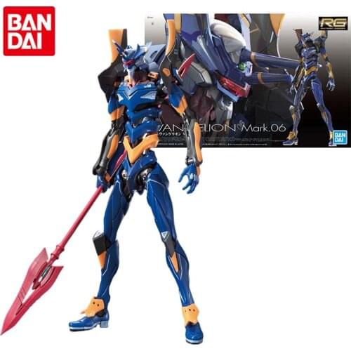 Bandai Original EVA RG EVANGELION Mark.06 NEON GENESIS EVANGELION Nagisa Kaworu Anime Action Figures Assembled Model Toys