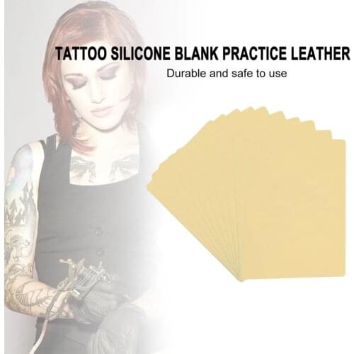 Professional Tattoo Practice Skin Blank Double Sides Tattoo Practice Fake Skin for Permanent Makeup Tattoo Supplies Beginner Use