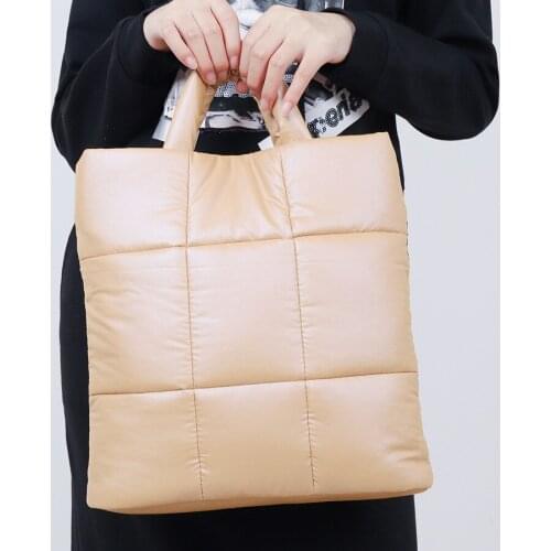 Oxford Large Capacity Handbags Women Feather Cotton Tote Square Brand Shoulder Bags Vintage Designer Shopper Crossbody Bag 2021