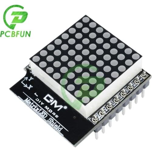 Wholesale New 1pcs Matrix LED Shield V1.0.0 For WEMOS D1 Mini Digital Signal Output Module 8 X 8 Dot Board With Pins