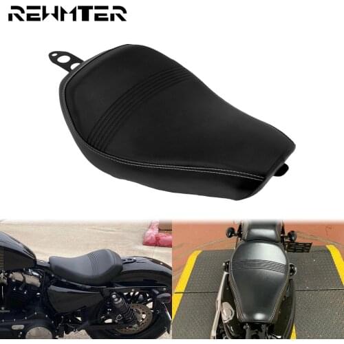 Motorcycle Driver Front Leather Seat Pillow Solo Seat Cushion For Harley Sportster XL 72 1200V XL 48 1200X Forty Eight 16-2020