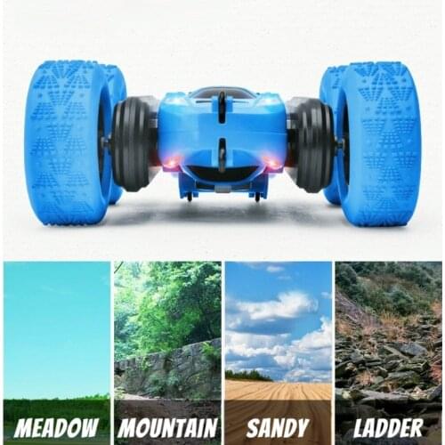 RC Car 360 Degree Flip Double Sided Deformation Drift Car Rock Crawler Kid Robot High Speed Remote Control Car Toys For Children