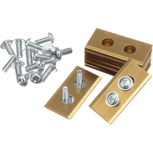 30Pcs Titanium Coated Robot Lawnmower Replacement Blades 18x36mm