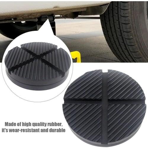Universal Car Parts Rubber Jack Support Block Frame Slotted Protector Rubber Jack Floor Lift Pad Black Adapter Jack Rubber W7D5