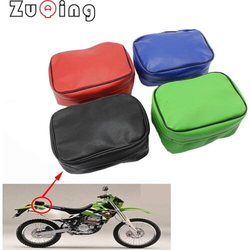 Off Road Motorcycle Rear Tool Bag Tail Kit Storage PU Leather Waterproof Durable For Honda CRF150 CRF250/450 XR250R XR600 XR350R