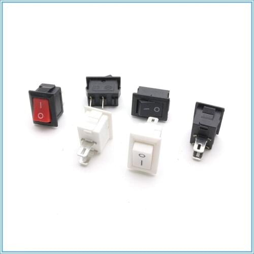 10pcs/lot 10*15mm SPST 2PIN ON/OFF G130 Rocker Switch 3A/250V Car Dash Dashboard Truck RV ATV Home CE certification