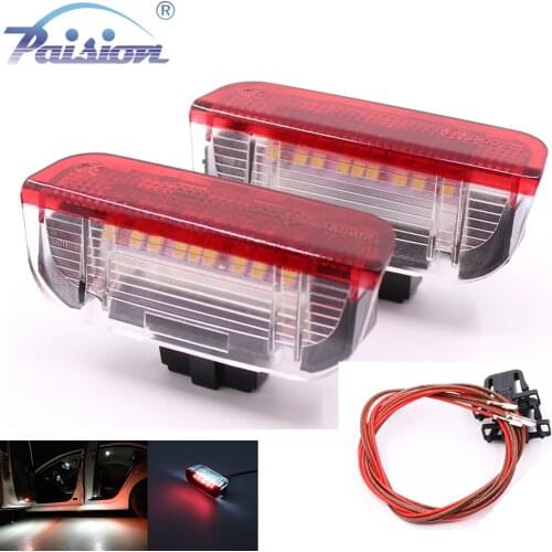 2Pcs Led Step Courtesy Door Light No Error For For Porsche Cayenne 958 2011-2017
