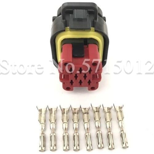 8 Hole 770520-1 Tyco AMP ECU Socket Female Waterproof Automotive Connector Plug 776286-1 With Terminals