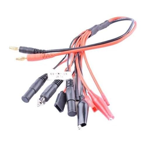 8 in 1 BEC/JST JR/Futaba Glow stick TX RX Croc clips rc charge lead