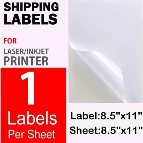 Fast Peel Address Labels for Laser/Inkjet Printers, White,1UP 2UP 4UP 6UP 8UP 10UP 20UP 21UP 24UP 30UP 40UP 44UP 80UP