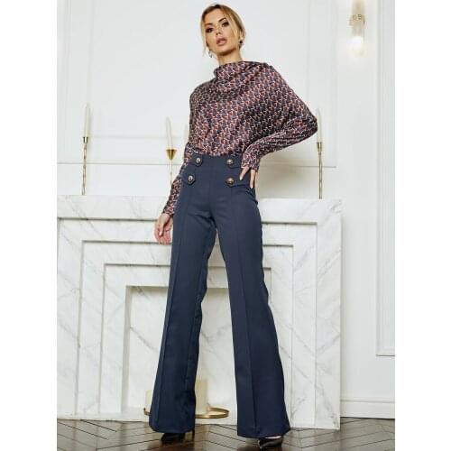 AVemod Women's Flared Trousers