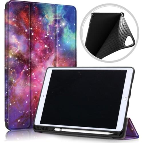 For iPad Pro 10 5 Case with Pencil Holder Magnetic Folding Stand Back Silicone Case For iPad Air 3 Pro 10.5 inch 2019 2017 Cover