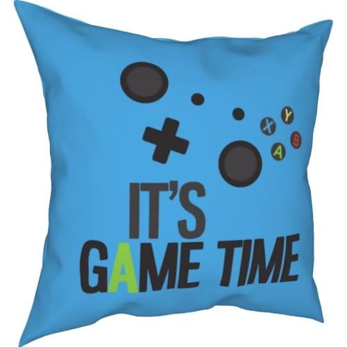 This is a game time pillow. Game players give young people a gift. Pillow case interesting zipper decoration pillow 45x45cm