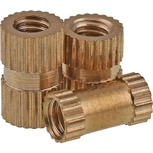 Brass insert nut Injection Molding Brass Knurled Thread Inserts Nuts M4 M5 M6 M8