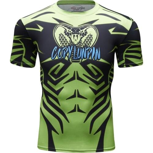 Cody Lundin Men Digital Sublimation Printed Sport Wears Breathable Running Fitness Short Sleeve