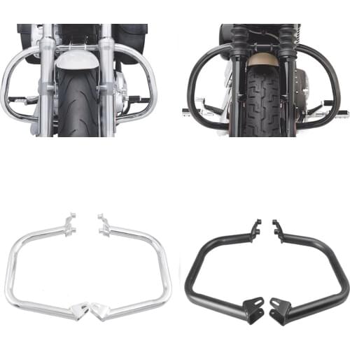 New Motorcycle Engine Guard Crash Bar Protection For Harley-Davidson STREET 750 / 500 2015-2016 Black Silver