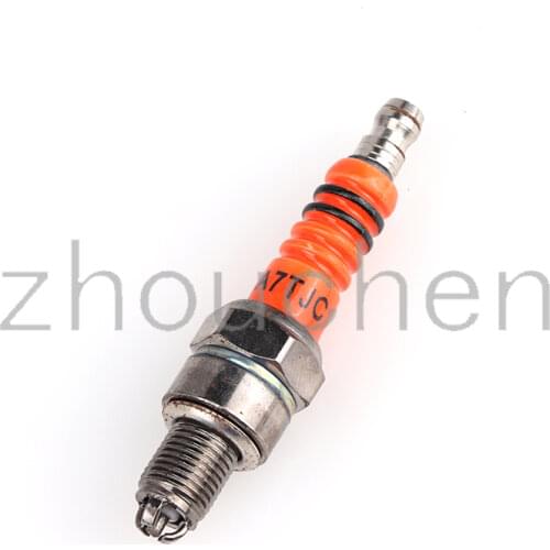 Suitable for GY6 50cc-150cc motorcycle 10mm 3 electrode accessories scooter motorcycle ATV off-road vehicle spark plug A7TJC
