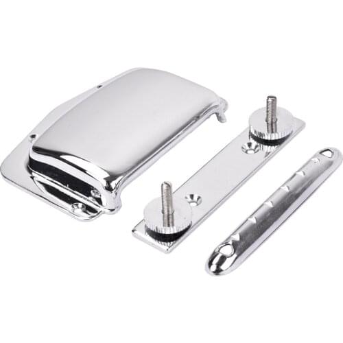 Adjustable 1 Set DIY Iron Guitar Bridge+Tailpiece for Electric Guitar Parts