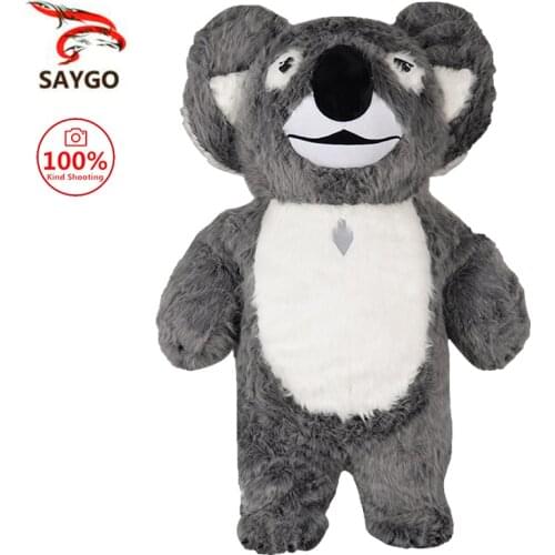 Koala Inflatable Costume Mascot Halloween For Cosplay Party Lovely Fancy Dress Plush Koala Customize For Adult Furry Suit