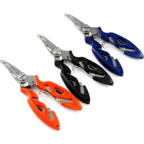 Factory stock stainless steel curved nose fishing tongs multi-functional pliers small scissors big horse fish line scissors