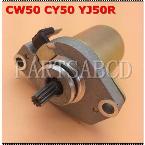 Starter Motor For Yamaha Scooter CW50 CY50 YJ50R YJ50RA 49CC Moped Parts
