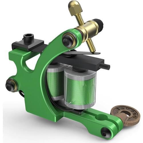 Tattoo Machine 12 Coil Tattoos Gun Liner Shading Tatoo Machine Manual Coil Tighter Squeeze