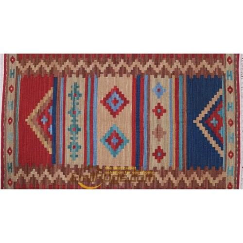 Fabric Kilim Embroidered Vintage Carpets For Living Room Rectangle Carpet Natural Sheep Wool