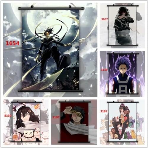 WTQ Canvas Painting Boku No Hero Academia Aizawa Shouta Shinso Hitoshi Anime Posters Wall Art Picture Room Decor Home Decor