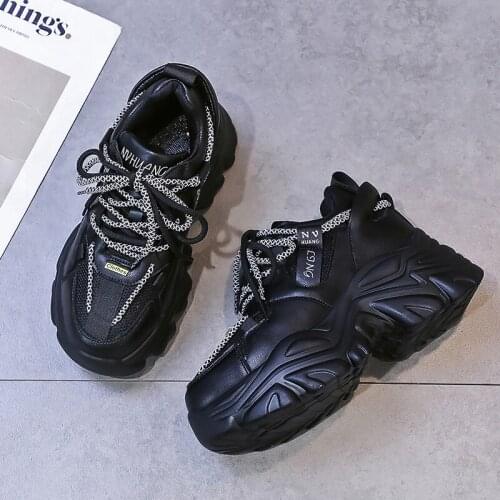 2021 Autumn Women Chunky Sneakers High Platform Designers Luxury Brand Casual Shoes Woman Fashion Old Dad Shoes Running Trainers