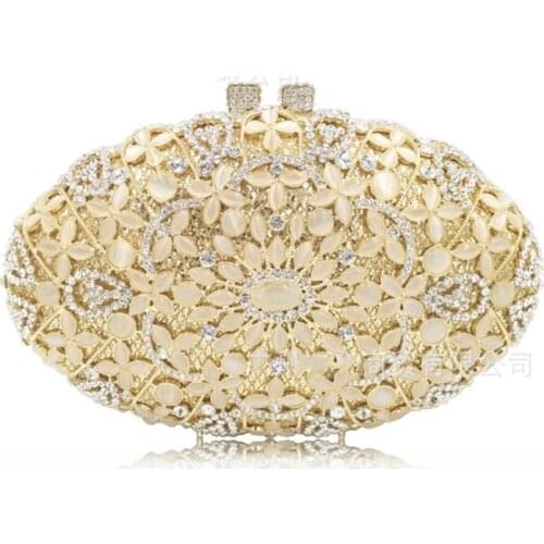 Women Wedding Party Bridal Gold crystal diamond Evening Bags Clutch purse bag Purse and Handbags clutches bags for lady gift bag