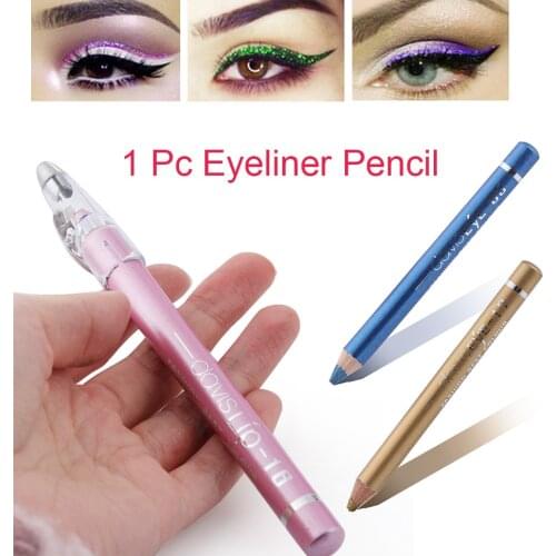 1PC New Colorful Longlasting Eyeliner Pen Highlighter Pigment Waterproof Glitter Eyeshadow Pen Cosmetic Makeup Beauty Tools