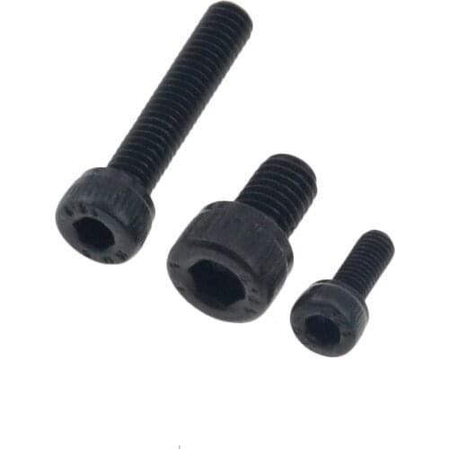 100pcs M3x8 mm M3*8 mm flat head countersunk head black grade 8.8 Carbon Steel Hex Socket Head Cap Screw