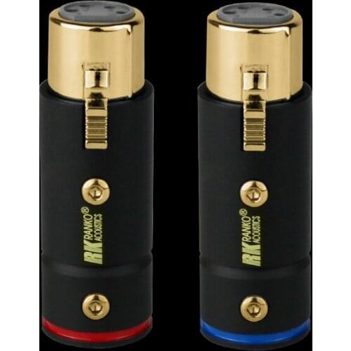 RANKO ACOUSTICS RCBL-1030F 24K Gold-Plated Red Copper High-Performance Copper Housing 4-Pin XLR Connector
