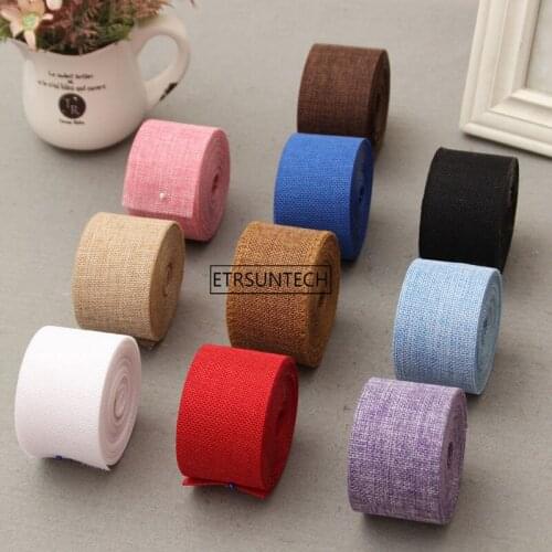 5CM*10M Jute Burlap Rolls Rustic Vintage DIY Ornament Burlap Home Wedding Birthday Party Decoration