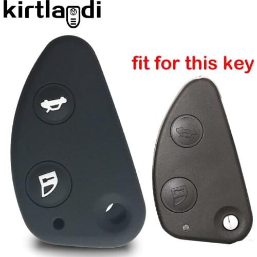 2 button old key cover keychain holder case for alfa romeo 147 159 156 166 GT JTD TS accessories car key case keyless protection