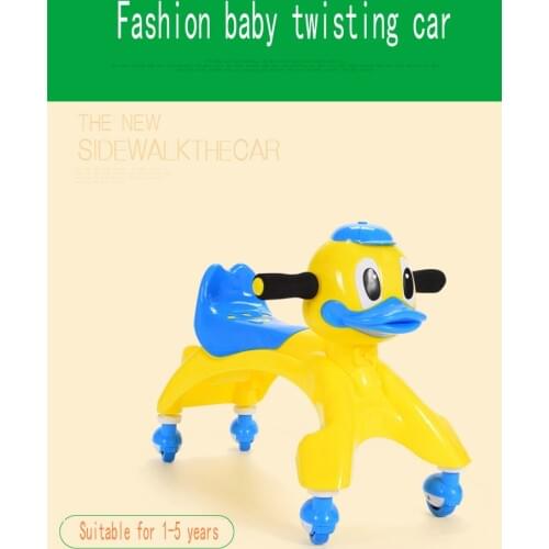 Baby twisting car Ducklings, childrens walkers, torsion cars, universal wheel music