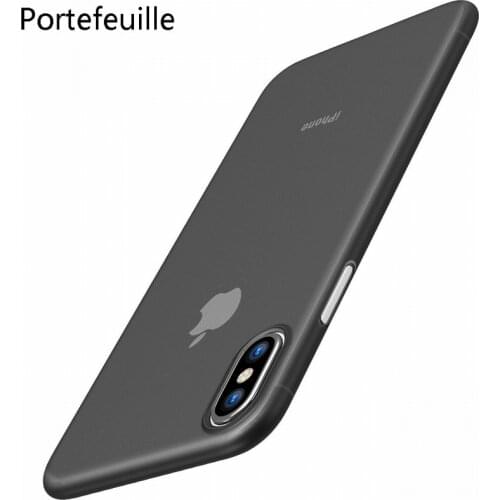 For iPhone X XS Max XR Case PP Ultra Thin Protect Hard Cases for iPhone 11 Pro 8 Plus 7 6 6S 5 5S SE 2020 Matte Slim Cover Coque