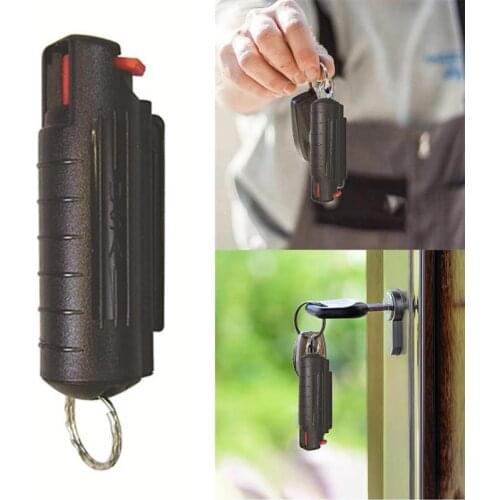 Flip Top Pepper Spray Shell With Key Ring Easier To Use Flip Top Design Finger Grip Pepper Spray Shell